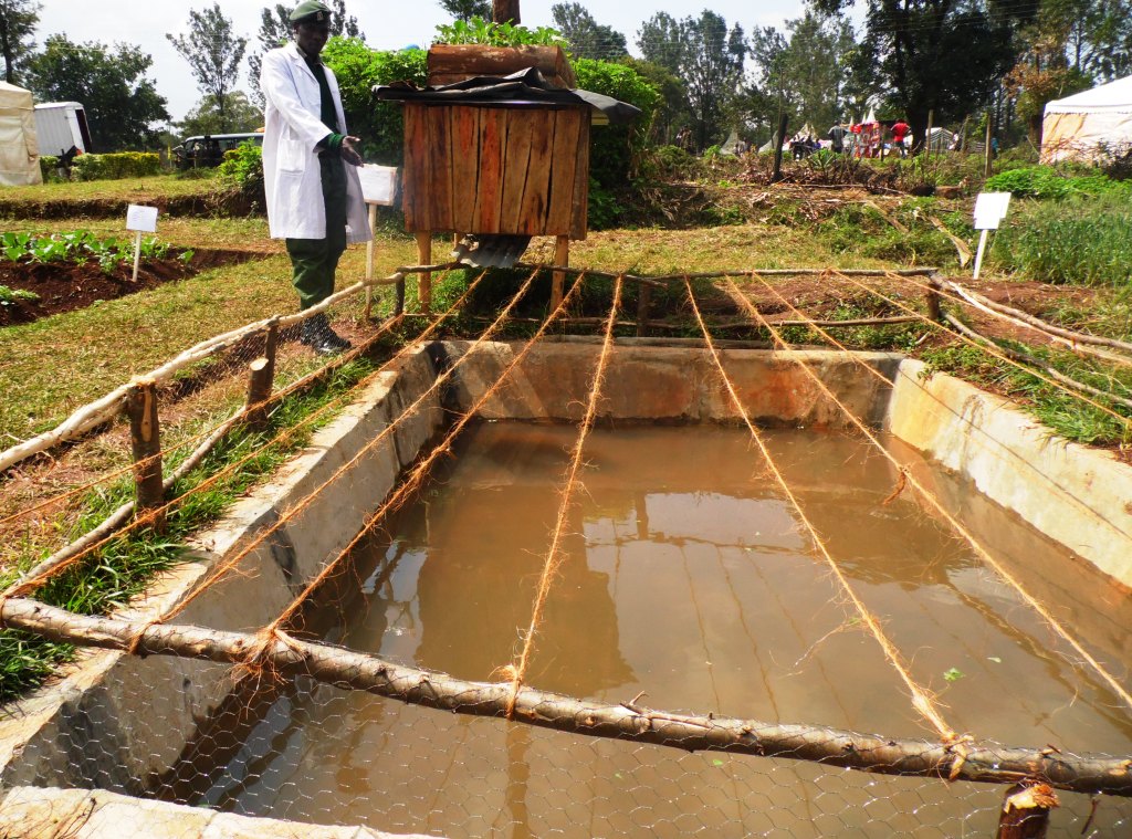 Fishpond officer Fredck Misoi at Kakamega ASK SHow.JPG