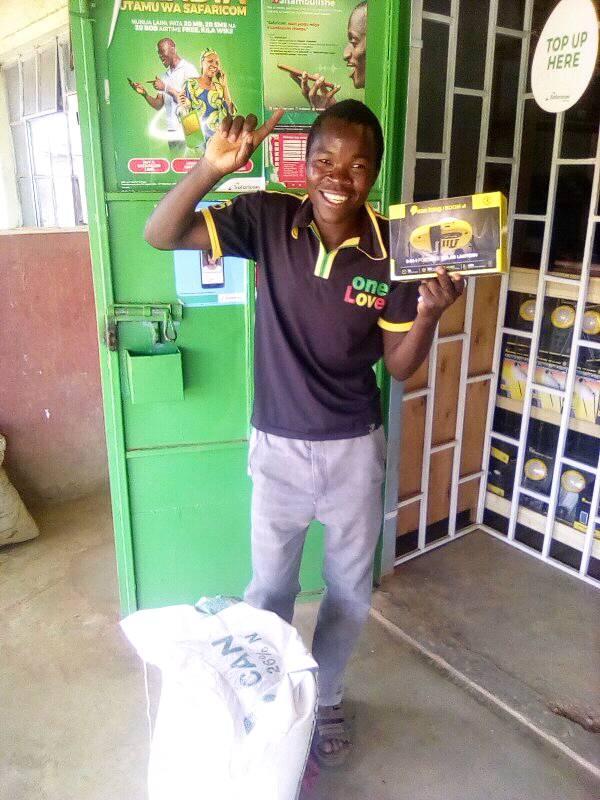 Bonfese Wanjala Winner of Wefarms Champion Farmer competition