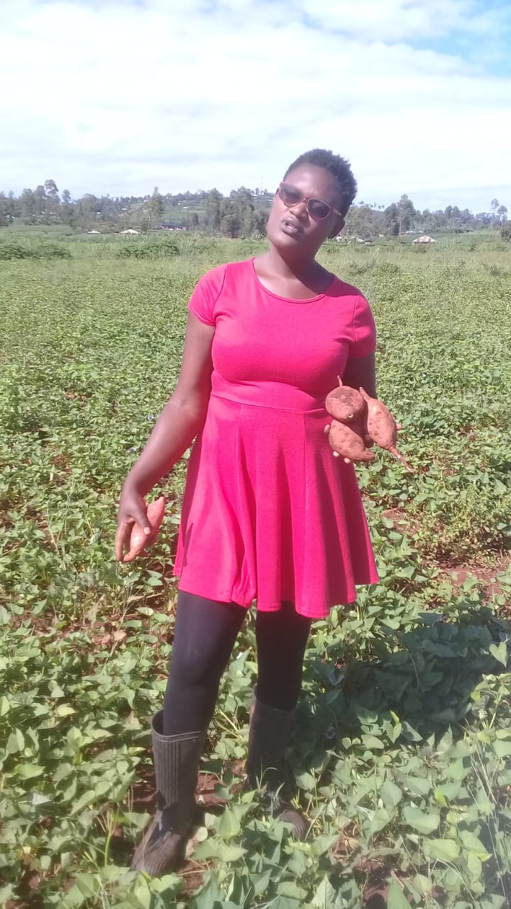 Jael Ochanji sweet potato farmer